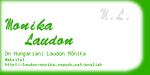 monika laudon business card