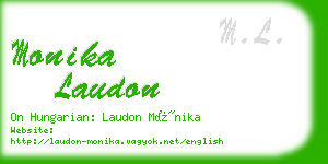 monika laudon business card
